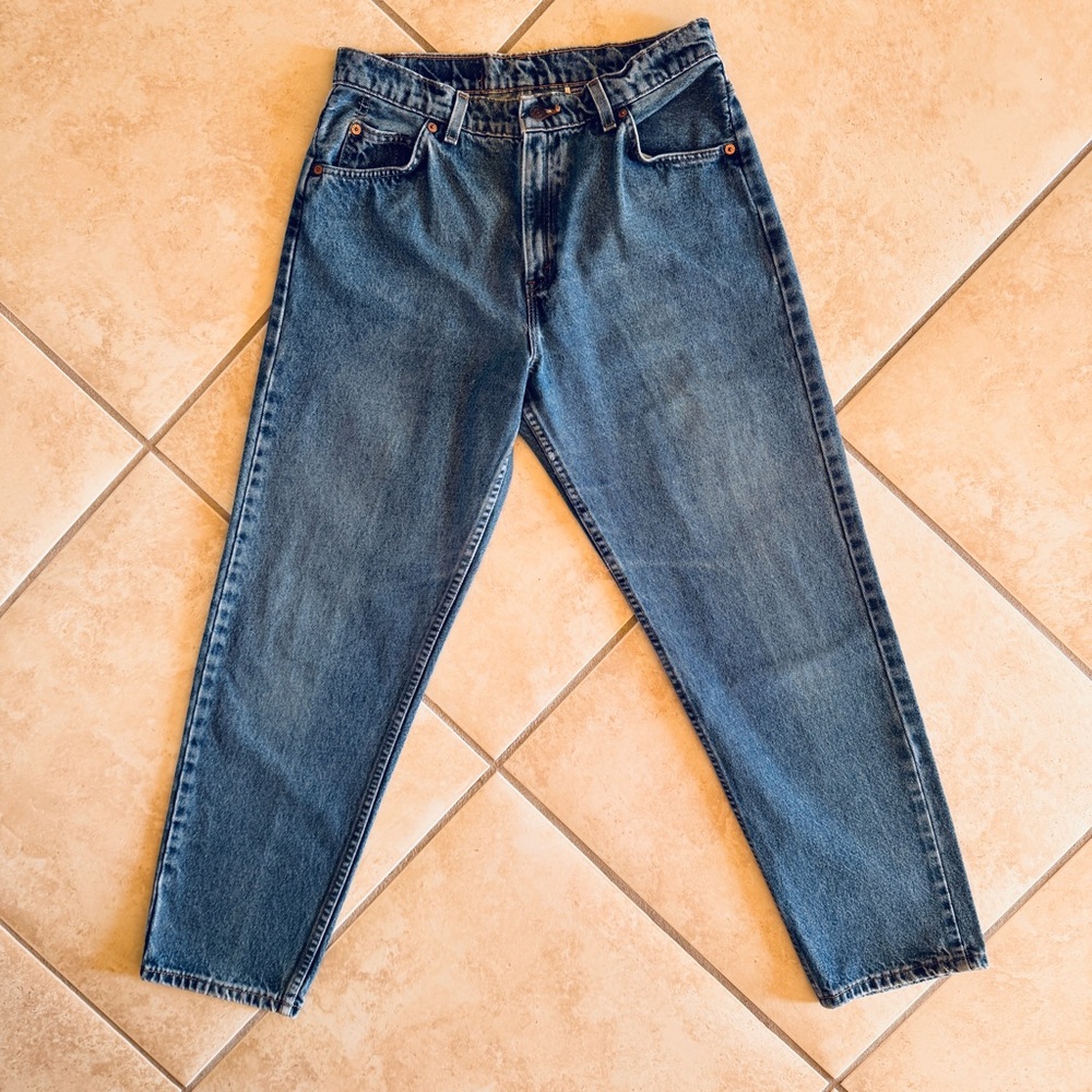 💖 Vintage Levi's 962 Orange Tab High Waist Jeans, Size 13 Jr. S - Picture 9 of 16